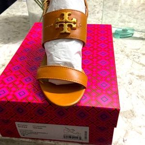 Light worn Tory Burch shoes
